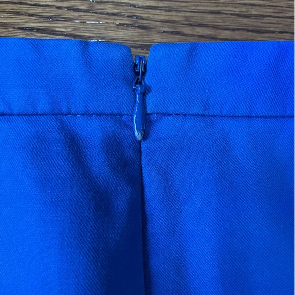 J.Crew Ladies Royal Blue Classic Pencil Skirt size 4 - Picture 6 of 11